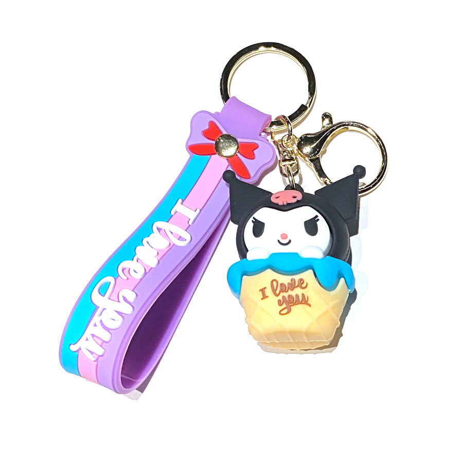 Wholesale Cartoon PVC Soft Glue Cute Keychain ACCVIP-KC-GongZ030