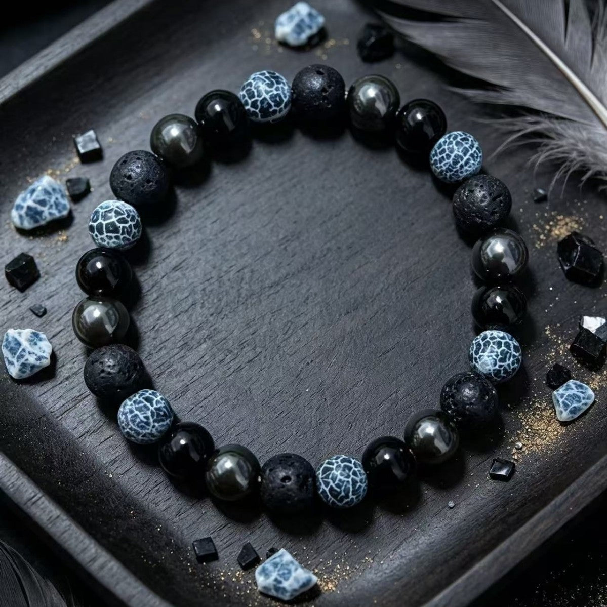Wholesale Chic Handmade Crystal Bead Bracelet Round Beaded Unisex Jewelry For Travel Souvenir Gift Boutique Resale