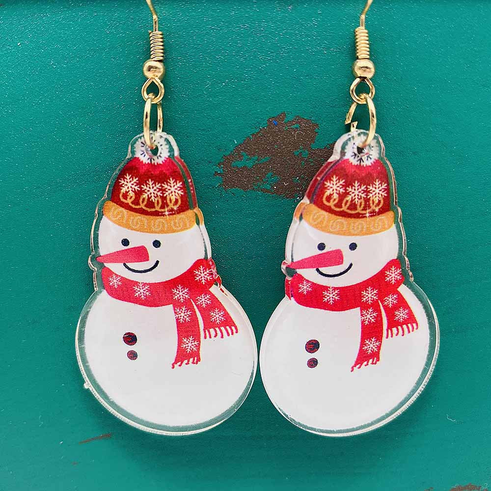 Wholesale Christmas Acrylic Santa Claus Earrings ACC-ES-ChenY037