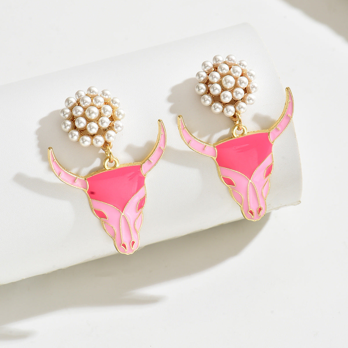 Wholesale  western Denim alloy oil drop jewelry earrings