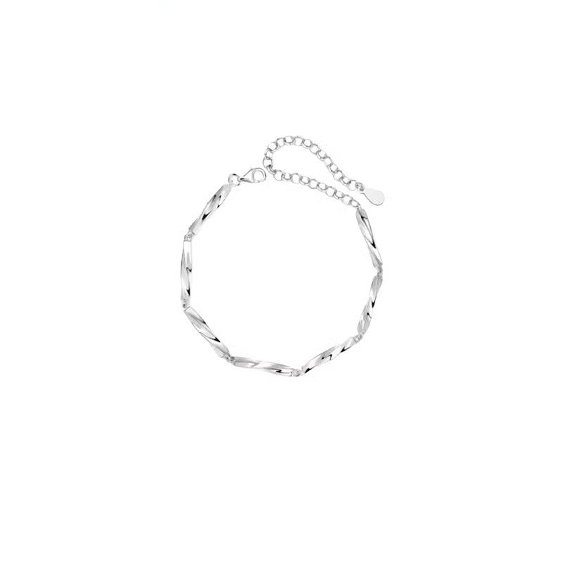 Wholesale s925 Silver Mobius couple bracelet