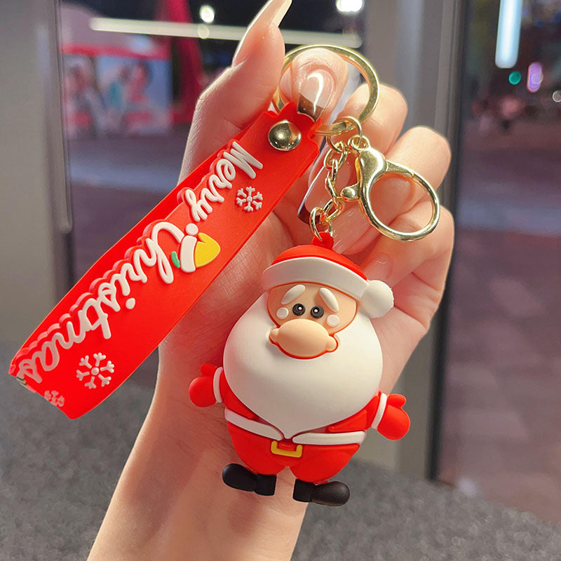 Wholesale Christmas Exquisite Santa Claus Key Keychain  ACC-KC-YingLing002