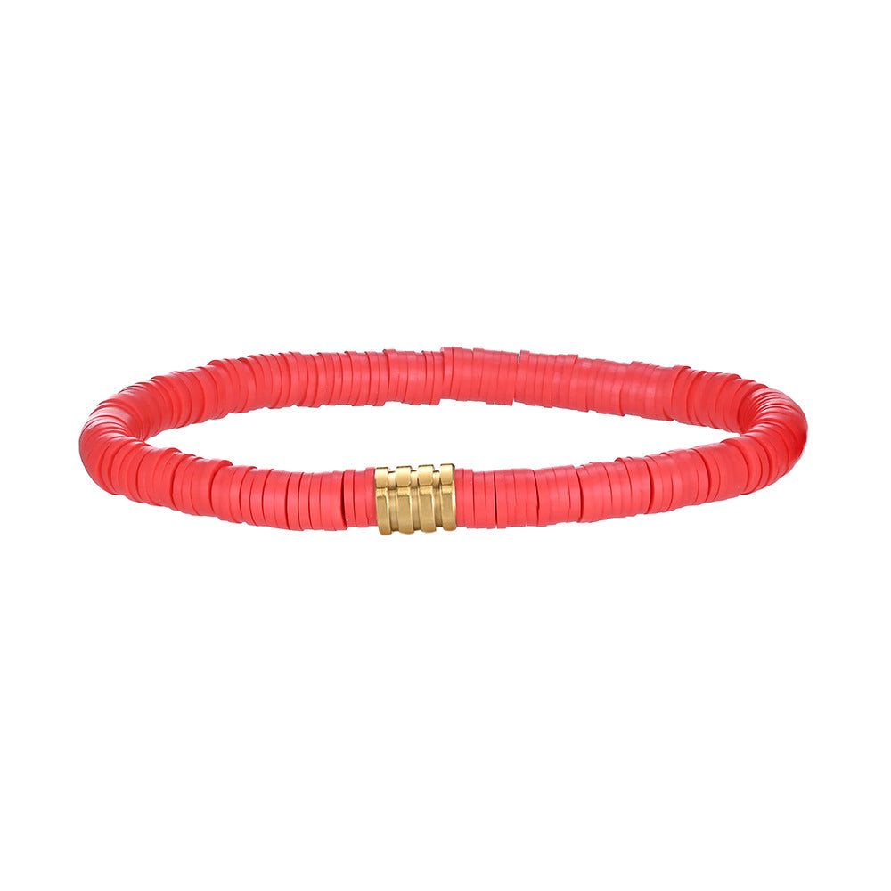 Wholesale Bohemian Colorful Soft Clay Bracelet