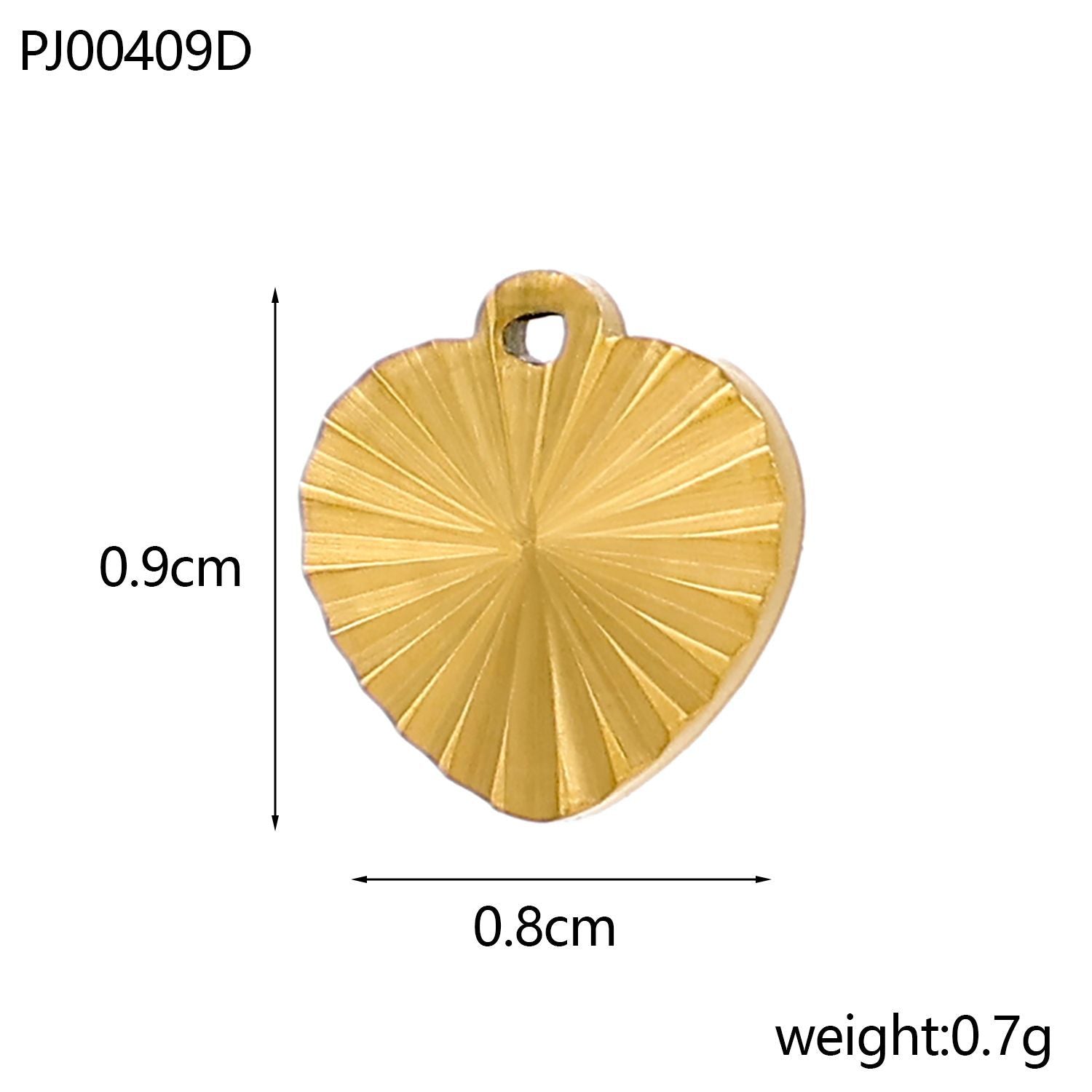 Wholesale Glossy heart five-pointed star stainless steel DIY pendant