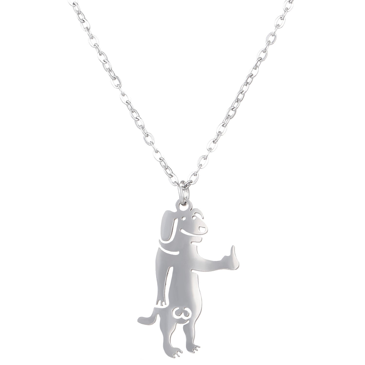 Wholesale Stainless Steel Funny Like Cartoon Animal Necklace