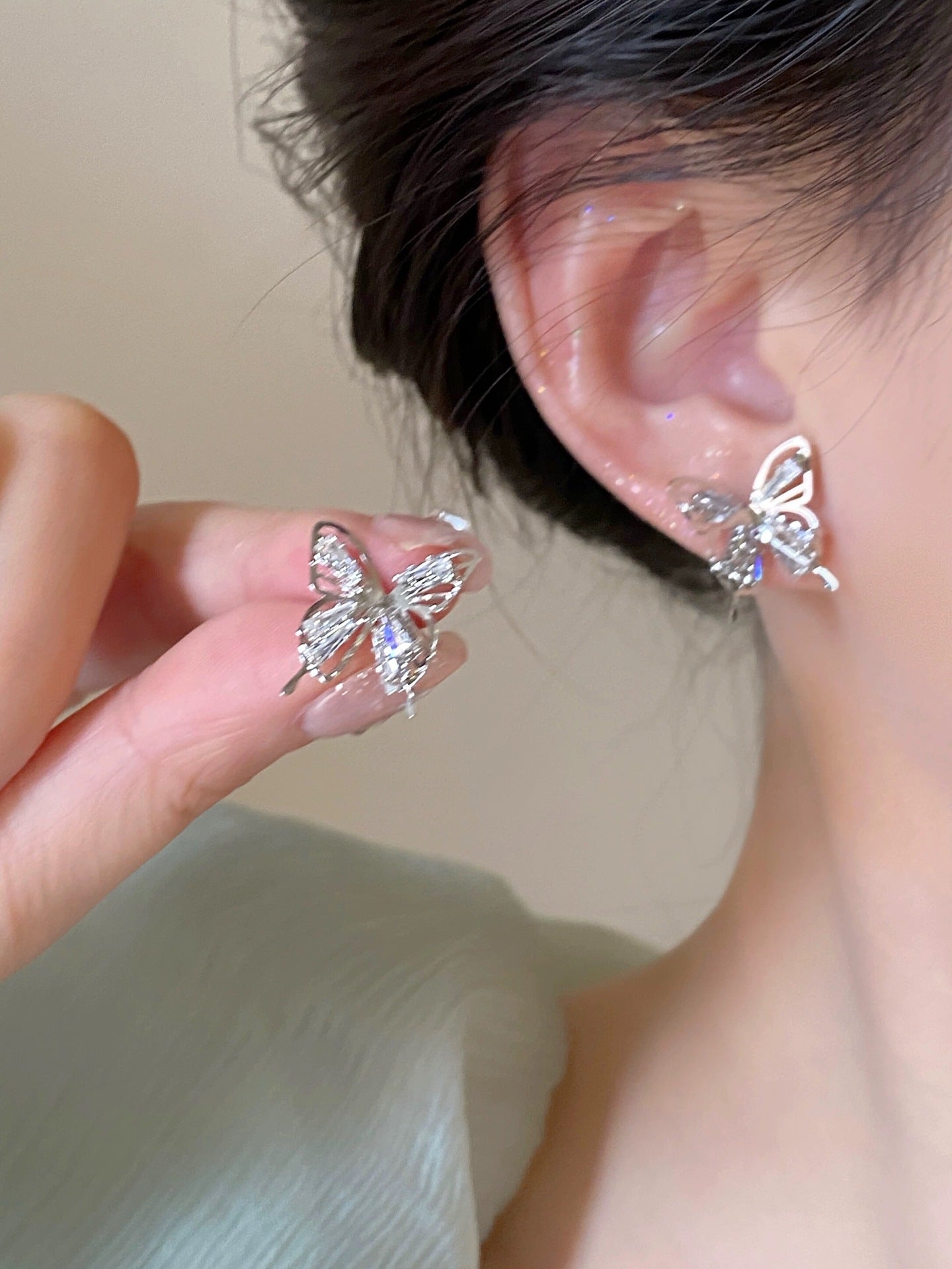 Wholesale  flower small ear clip  earrings