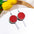 Wholesale Silver Needle Cute Fruit Earrings