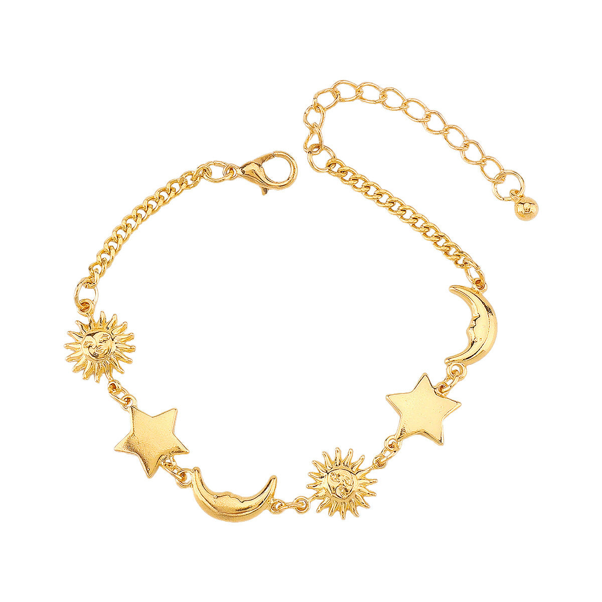 Wholesale  Casual Vacation Style Beach Portrait Sun ing High-End Gold Bracelet for Women