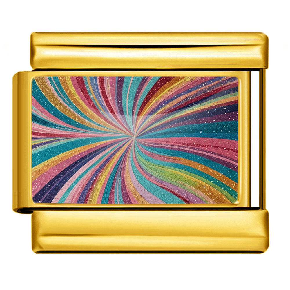 Wholesale 9mm Italian Charm Starter Bracelets DIY square Single Section Creative Stainless Steel Composable Bracelet