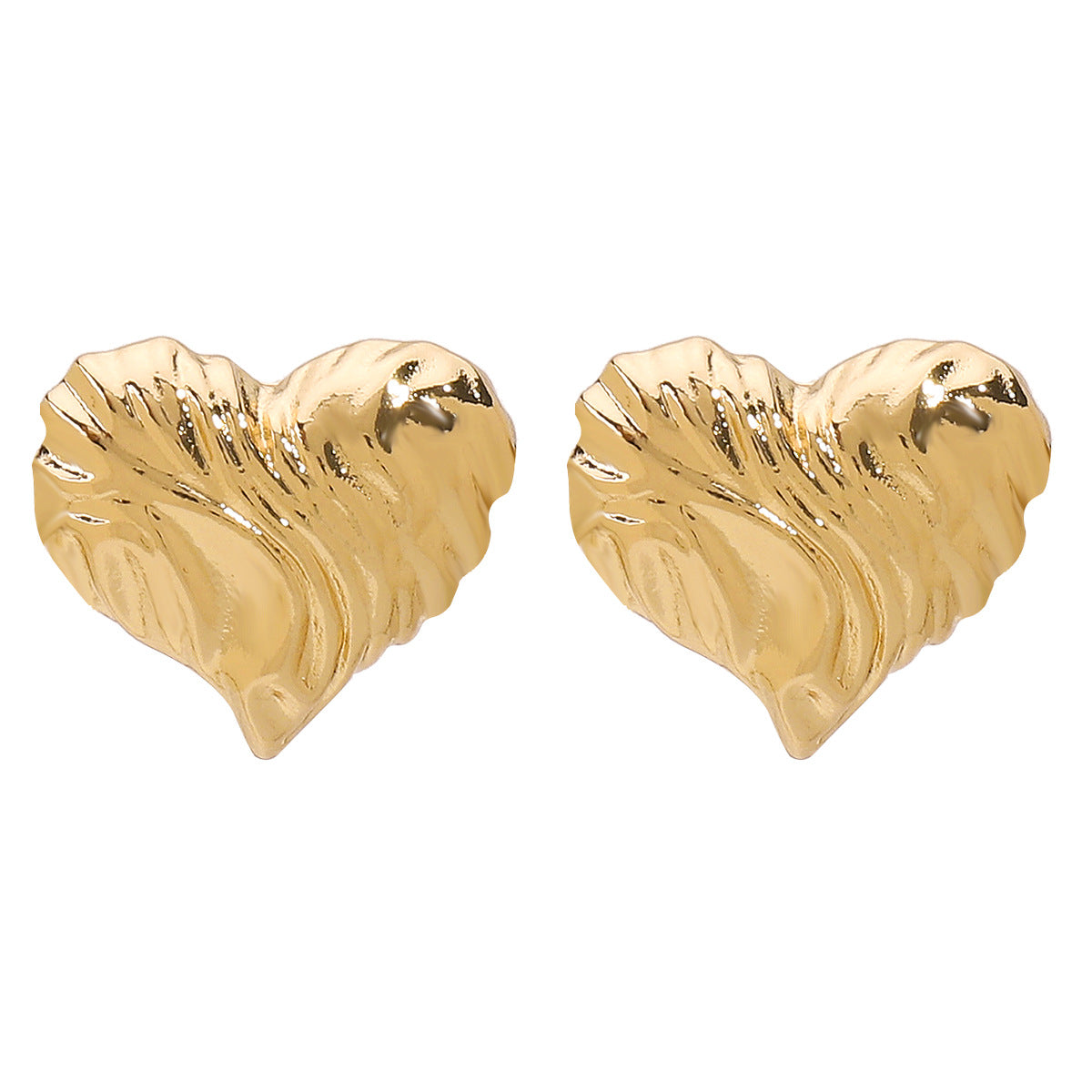 Wholesale Three-dimensional Love Water Ripple Ring Personality Exaggerated Metal Necklace