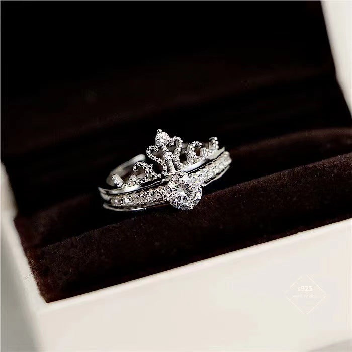 Wholesale Love and Deep Space  Snowflake Ring