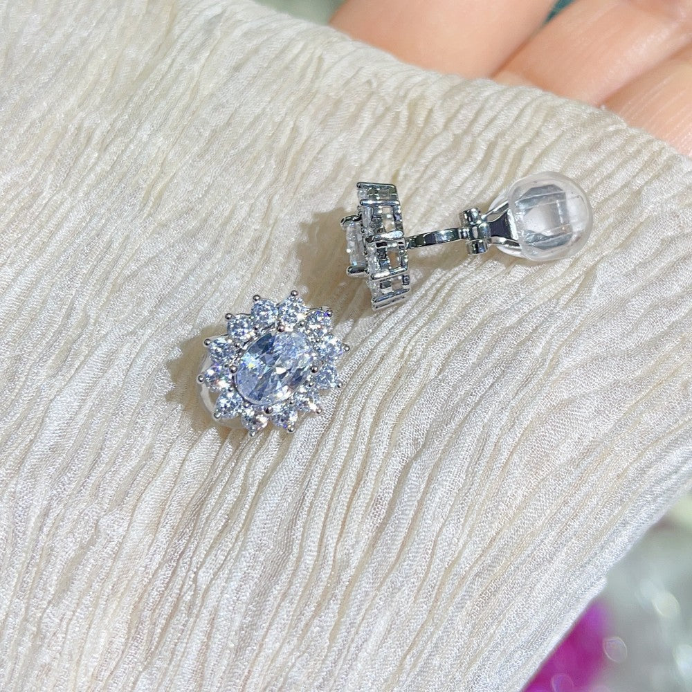 Wholesale Copper Zirconia Inlaid Earrings