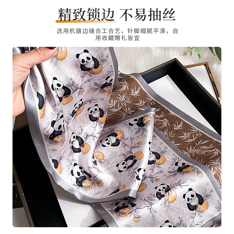 Wholesale Panda   Silk  Scarf