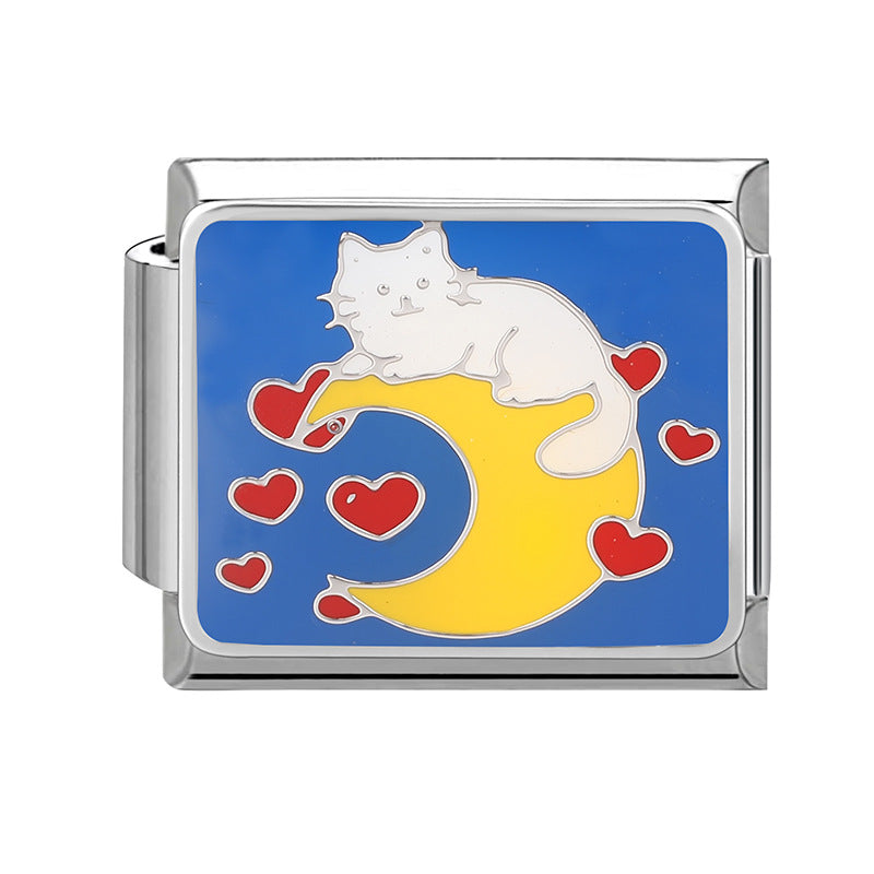 Wholesale Italian modular bracelet cartoon pet DIY