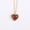 Wholesale Titanium Steel Natural Stone Red Agate Pendant Necklace Heart-Shaped Necklace Earrings