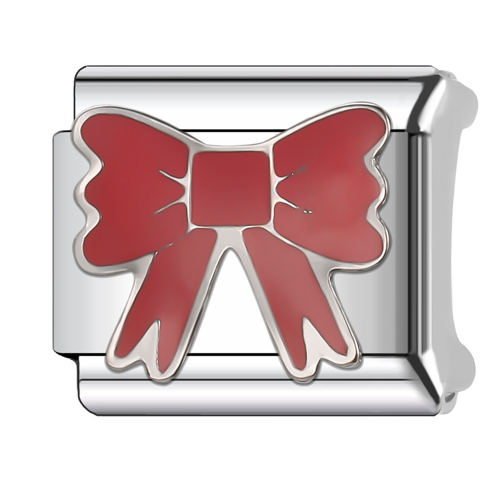 Wholesale Italian Charm Bracelet 9mm DIY Splicing Creative Pattern Stainless Steel Composable Bracelet