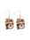 Wholesale Christmas Party Cute Snowman Christmas Tree Cartoon Wooden Earrings