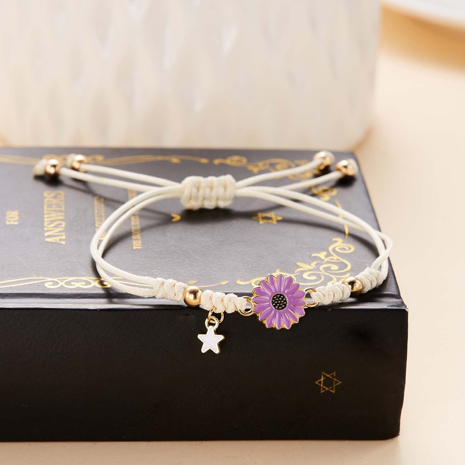 Wholesale Little Daisy Sunflower Woven Bracelet