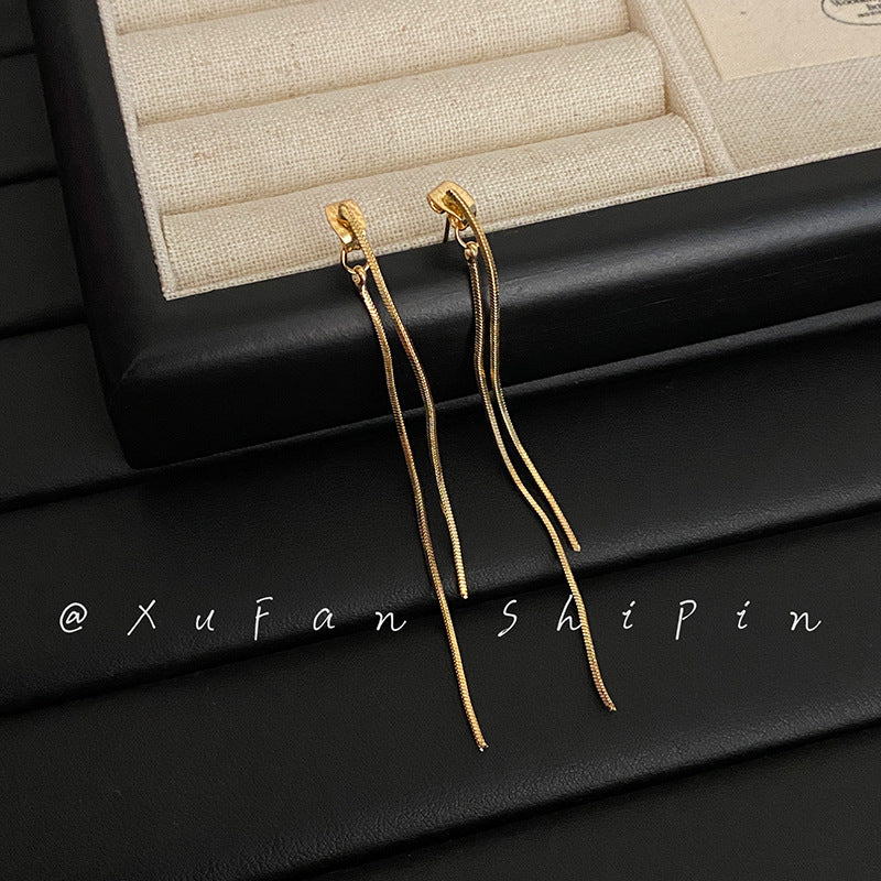 Wholesale Long Tassel Earrings All-match Geometric Ear Jewelry