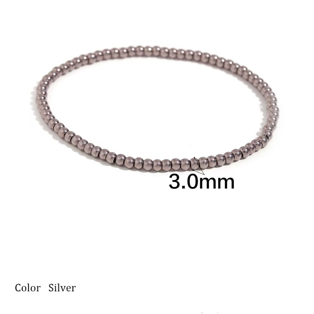 Wholesale Simple Design Gold-Plated Beaded Bracelet for Women,  Fashion Jewelry Accessory