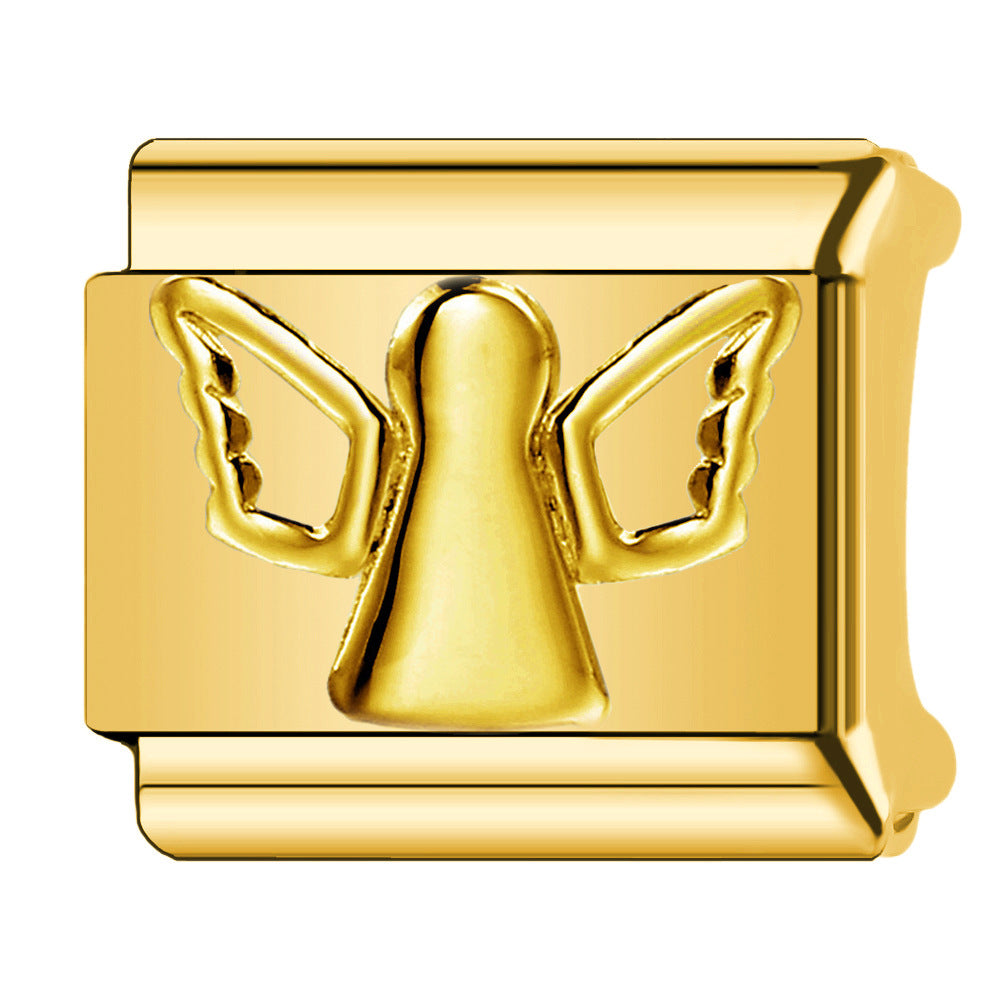 Wholesale Italian Charm Bracelet 9mm DIY  cat paw   Creative Stainless Steel Composable Bracelet