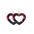 Wholesale Double Layer Love Pendant Leather Valentine's Day Earrings