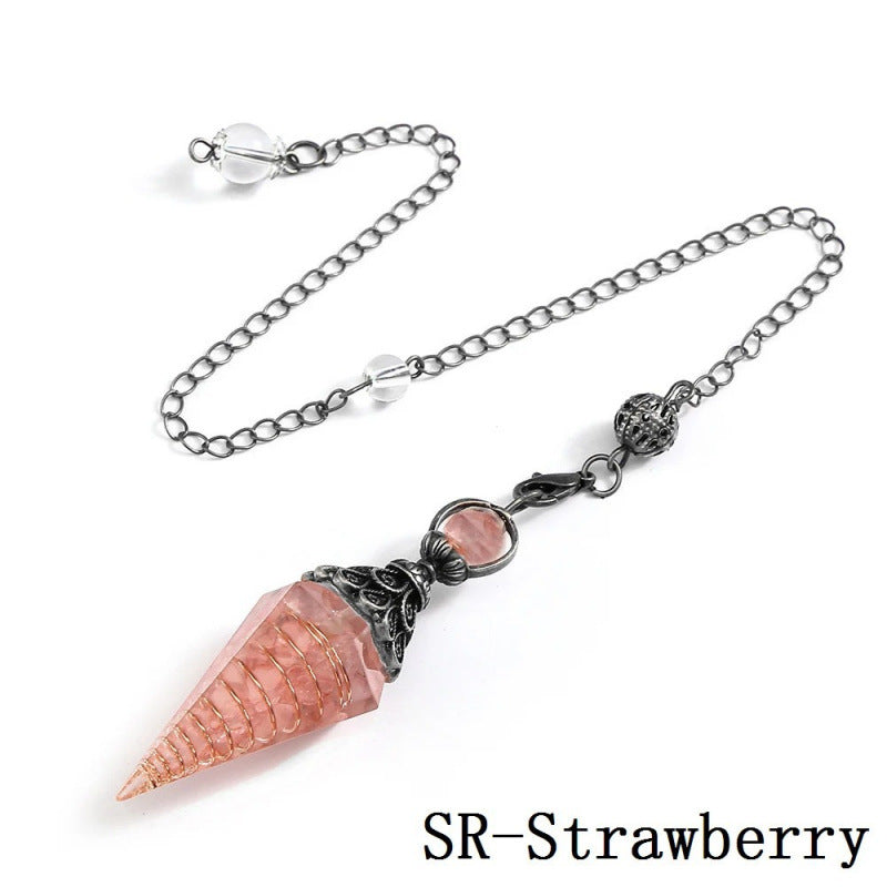 Wholesale Amethyst Crystal Hexagon Pendant Ancient Silver for DIY Jewelry Making Decorative Gift