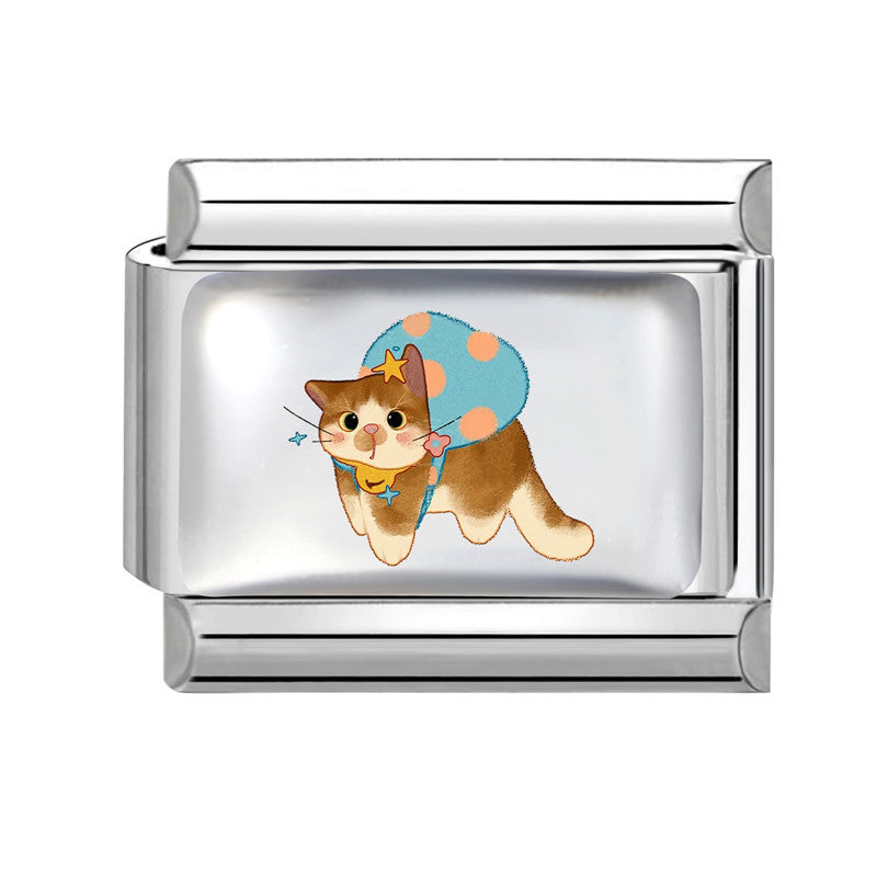 Wholesale Italian Cartoon Cute Animal DIY Stainless Steel Splicing Bracelet – Fashion Jewelry Accessory Gift