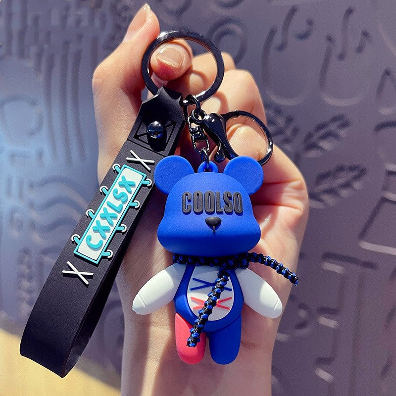 Wholesale Bow Bear PVC Soft Keychain Cute Keychain ACC-KC-YiDa004