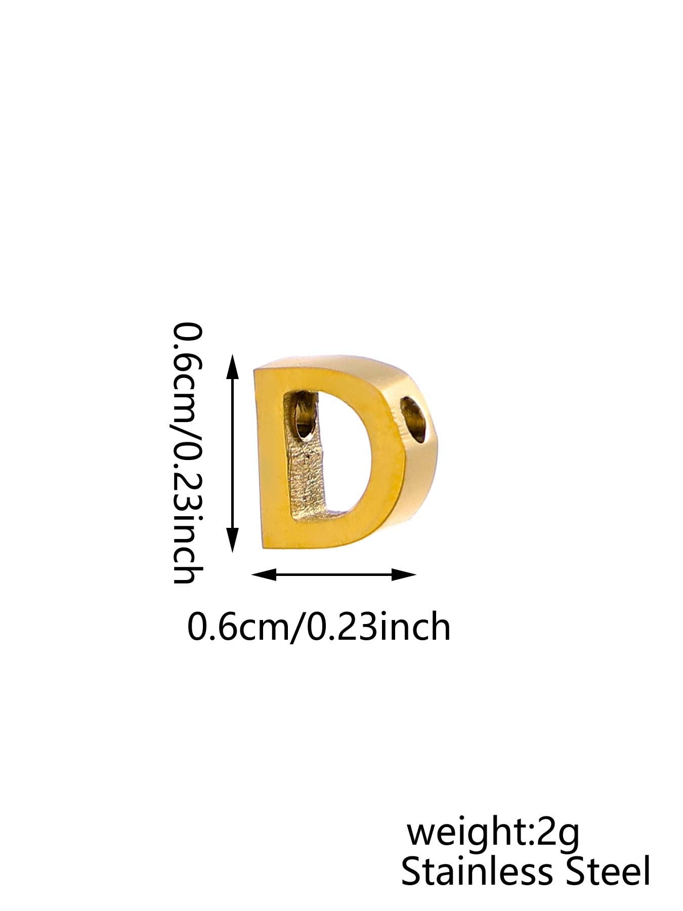 Wholesale 26 English letters stainless steel mirror polished pendant