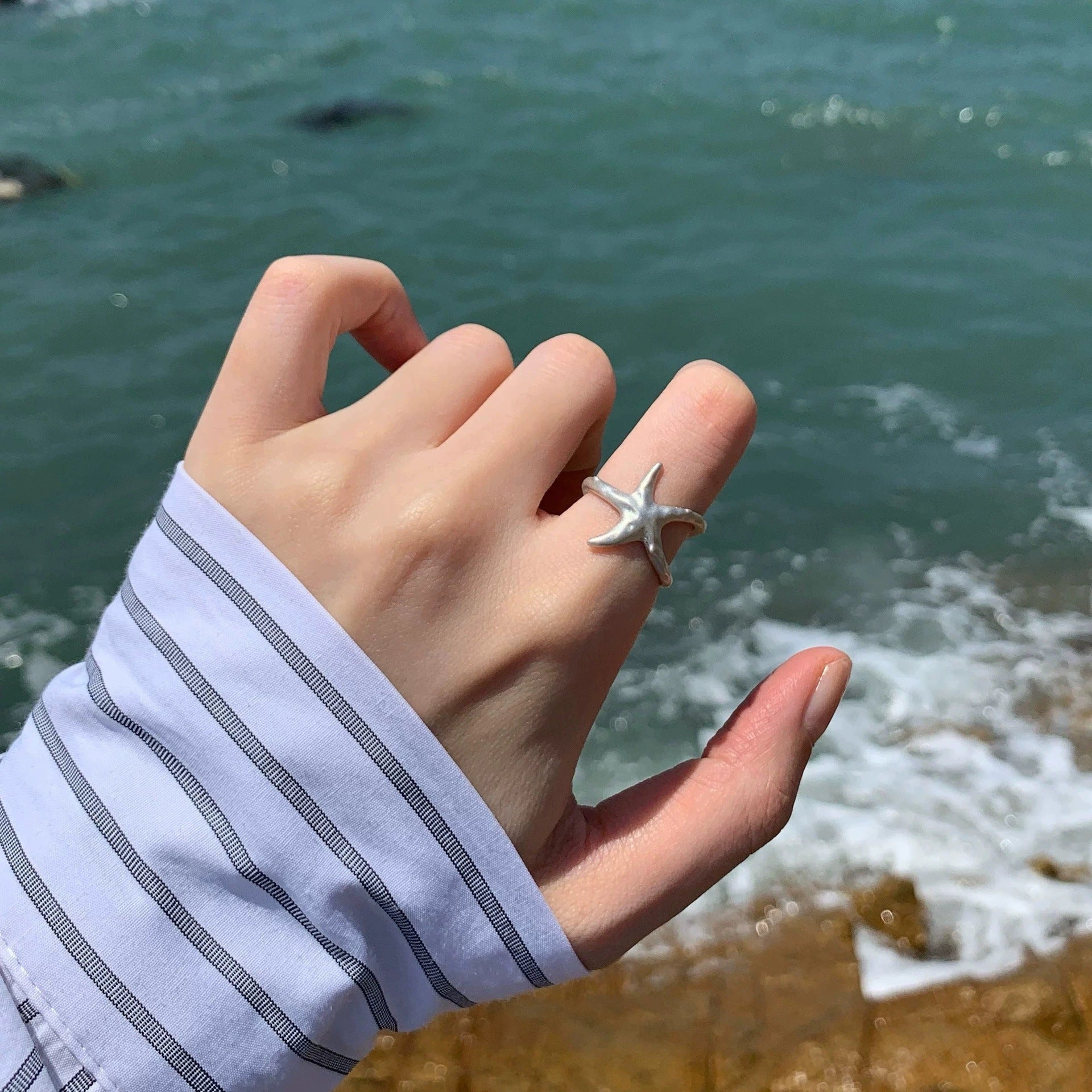Wholesale  Starfish Opening Ring
