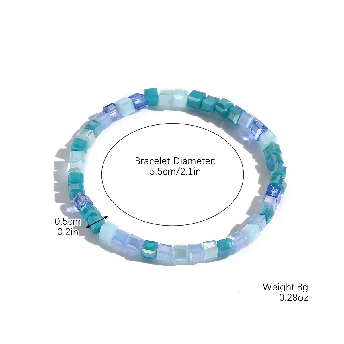 Wholesale Bohemian Elastic Line Crystal Bracelet Set