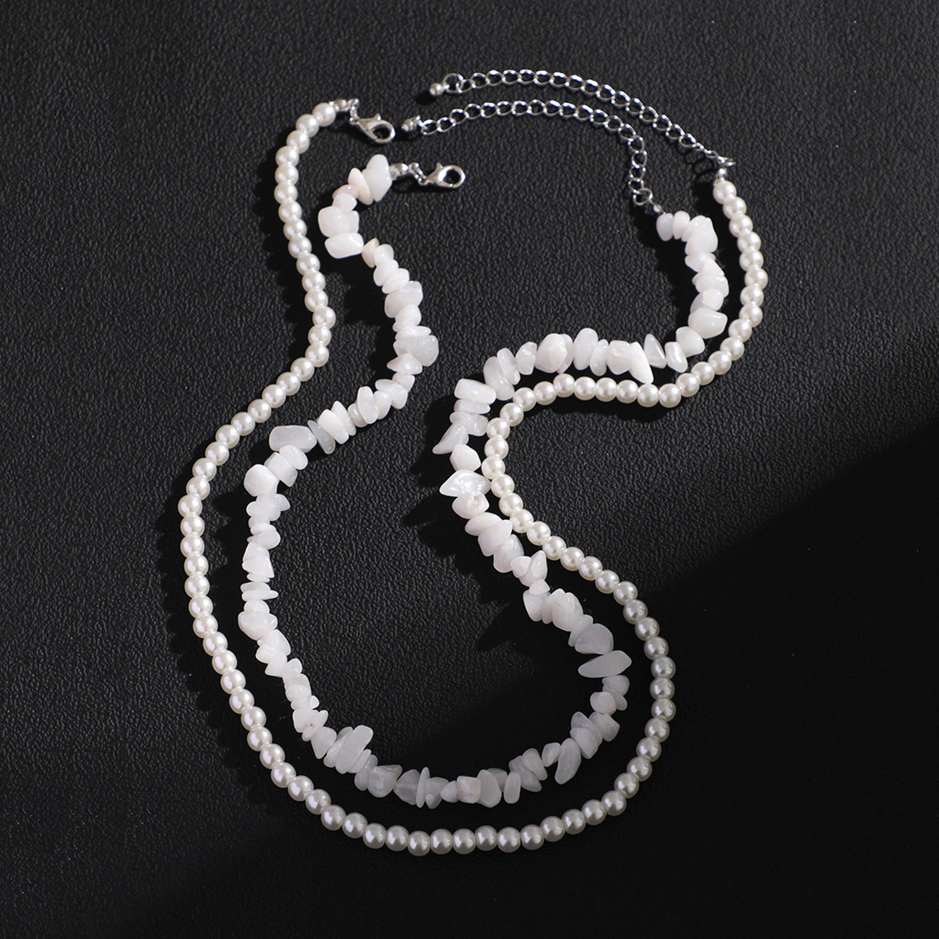 Wholesale Gravel Imitation Hip-hop Necklace