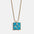 Wholesale Blue Turquoise Zodiac Enamel Stainless Steel Necklace