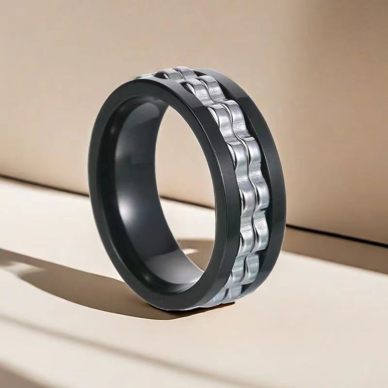 Wholesale Titanium Steel Rings Men’s Rings ACC-RS-Xinj007