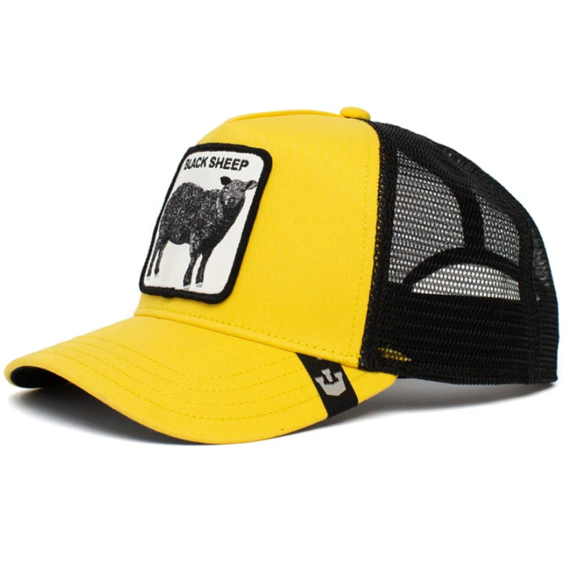 Wholesale Cartoon Animal Sun Protection Mesh Embroidery Hat Baseball Cap ACC-HT-JingKun009