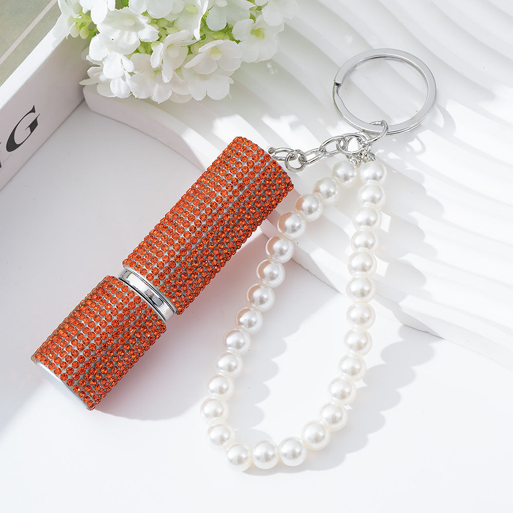 Wholesale  Diamond-Encrusted 5ml Creative  Keychain