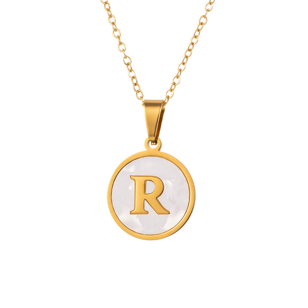 Wholesale Light Luxury Necklaces Titanium Steel Necklace Letter Necklace ACC-NE-WenJian001