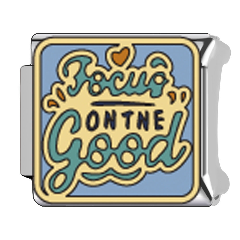 Wholesale Italian Charm Bracelet 9mm DIY Mother' s Day  Creative Stainless Steel Composable Bracelet