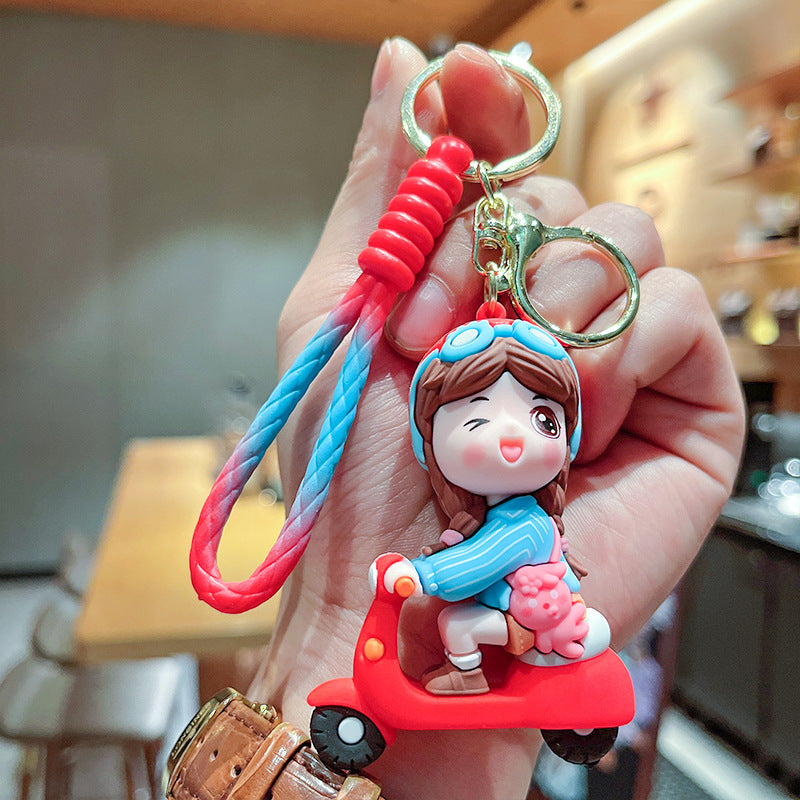 Wholesale Cute cartoon silicone keychain