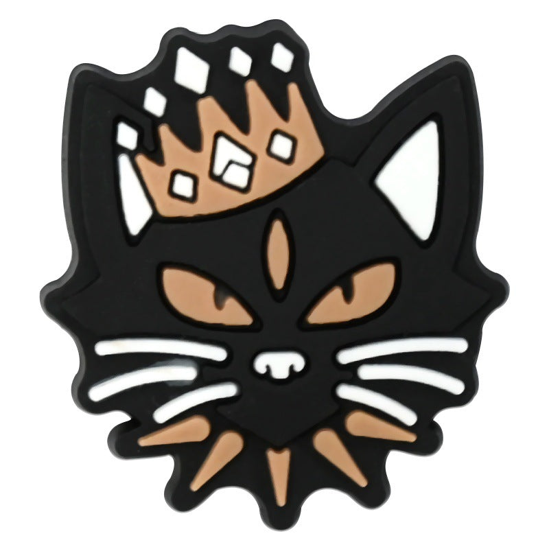 Wholesale  Random 100pcs Cartoon Skull   PVC Soft Rubber Shoe Buckle Decoration