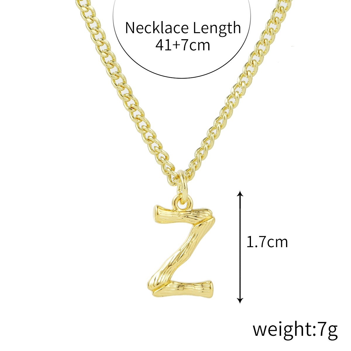 Wholesale  Love Letter Necklace 26 English  Zinc Alloy Necklaces