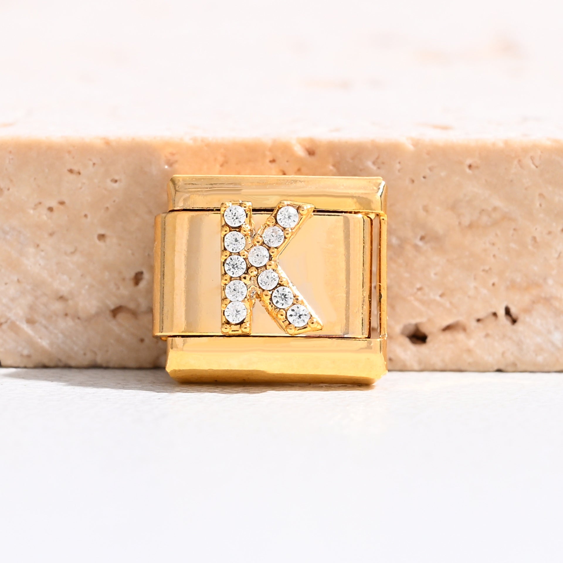 Wholesale 9mm Italian Charm Starter Bracelets DIY Letter Stainless Steel Composable Bracelet