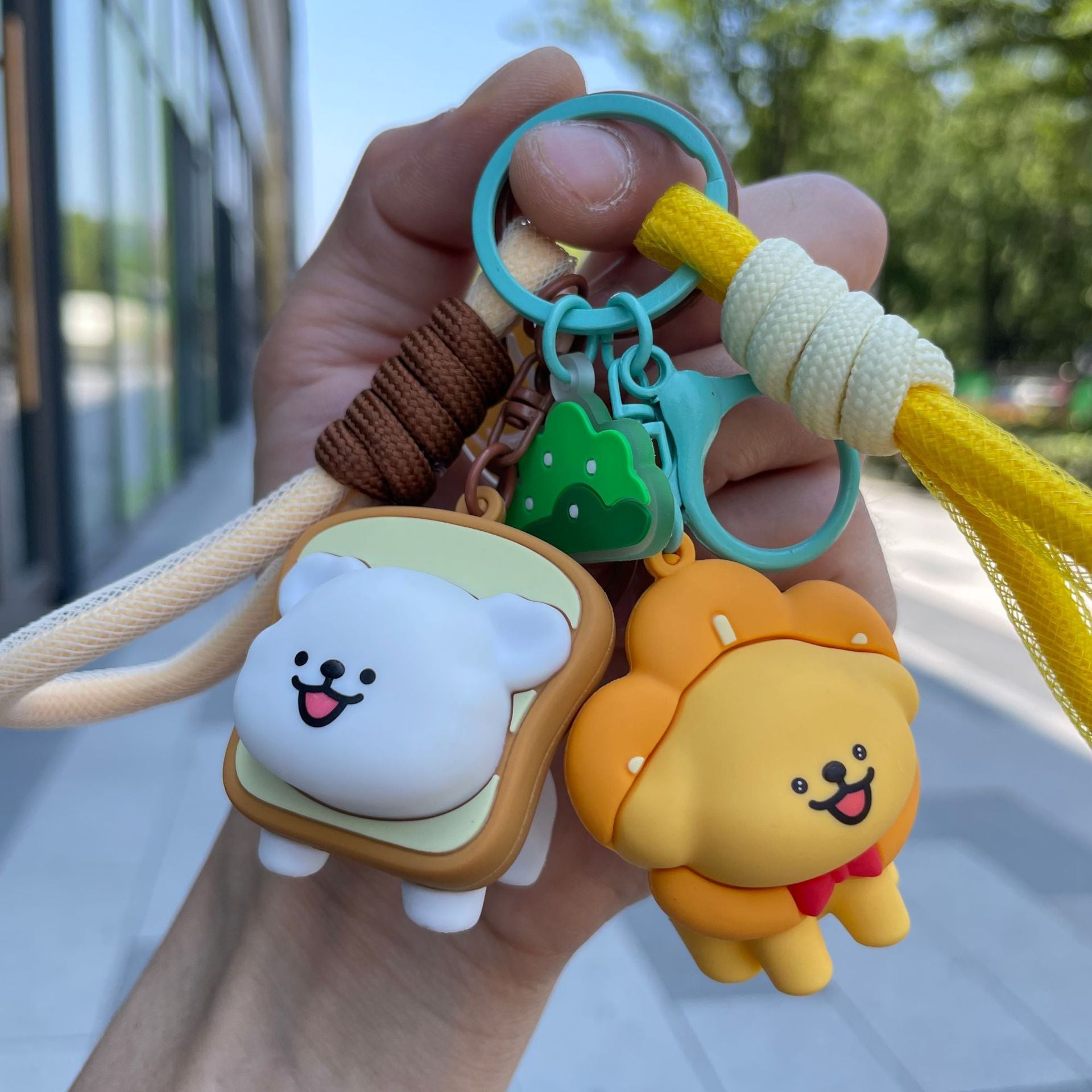 Wholesale Cartoon Cute Puppy Silicone Keychains ACC-KC-Yaop001
