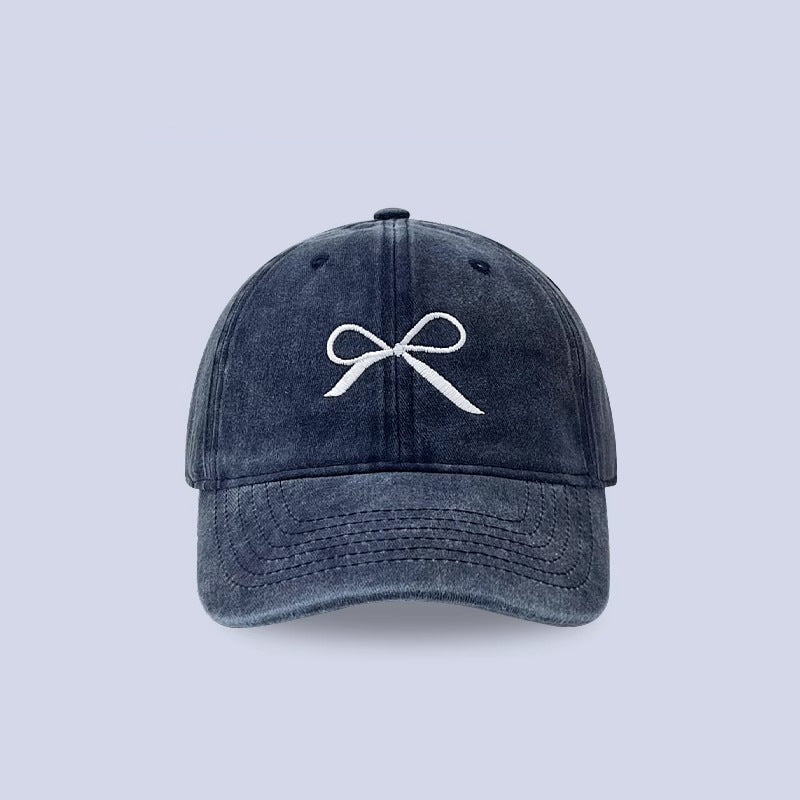 Wholesale Bow Embroidered Cotton Baseball Caps ACC-HT-LanHuo001