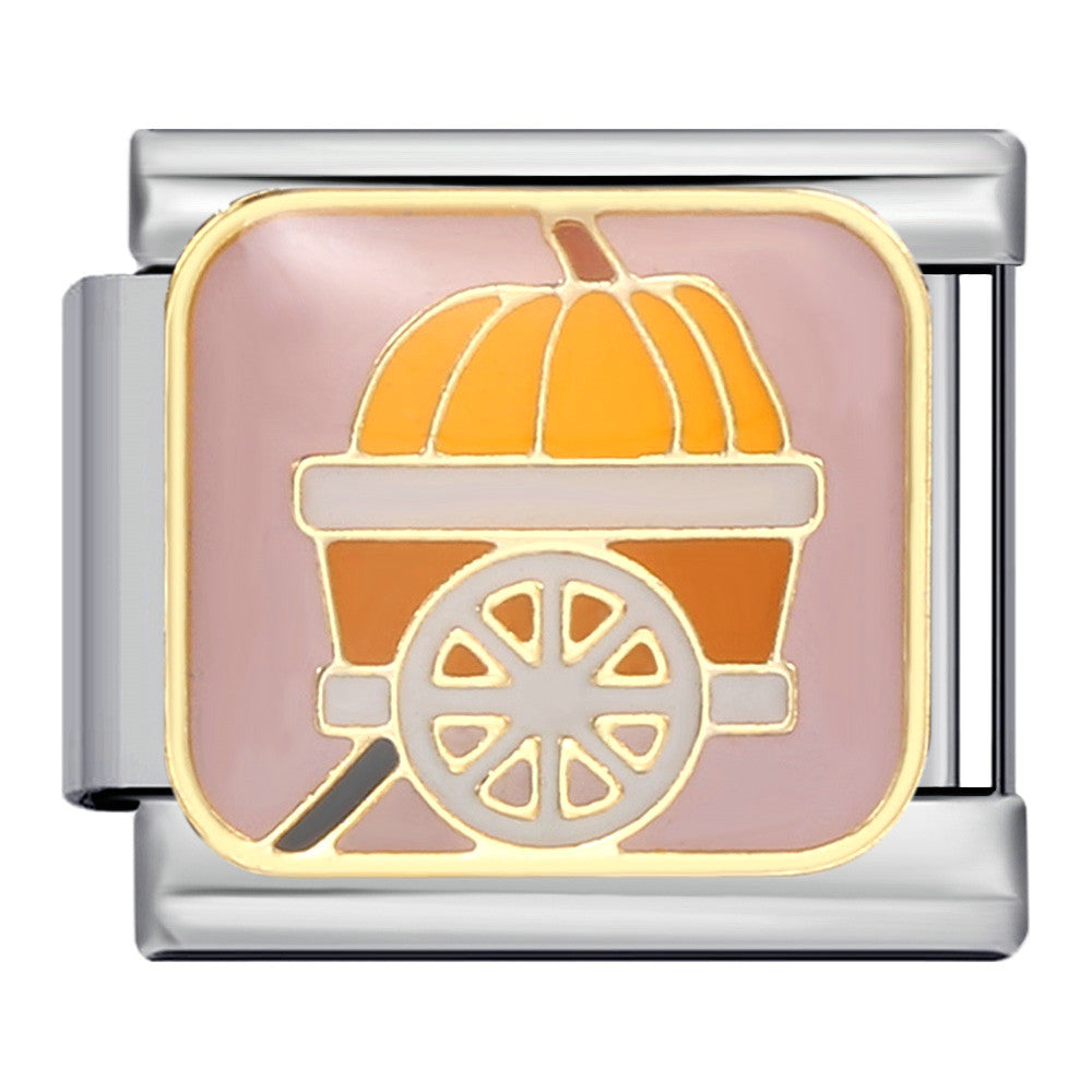 Wholesale Italian Charm Bracelet 9mm DIY Splicing Removable Thanksgiving Elements Stainless Steel Composable Bracelet