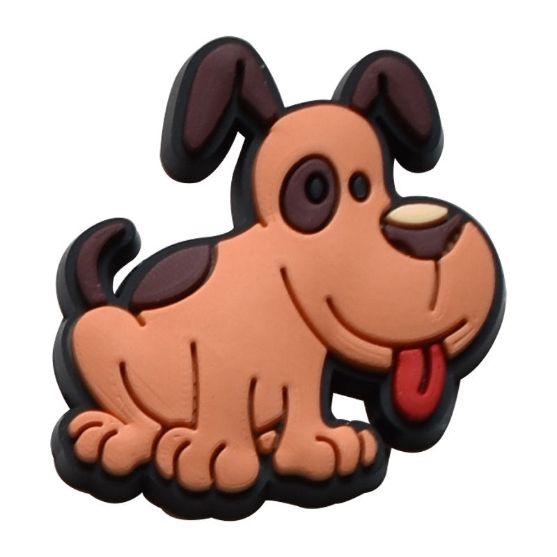 Wholesale Random 100pcs  flower  PVC Soft Rubber Shoe Buckle Decoration