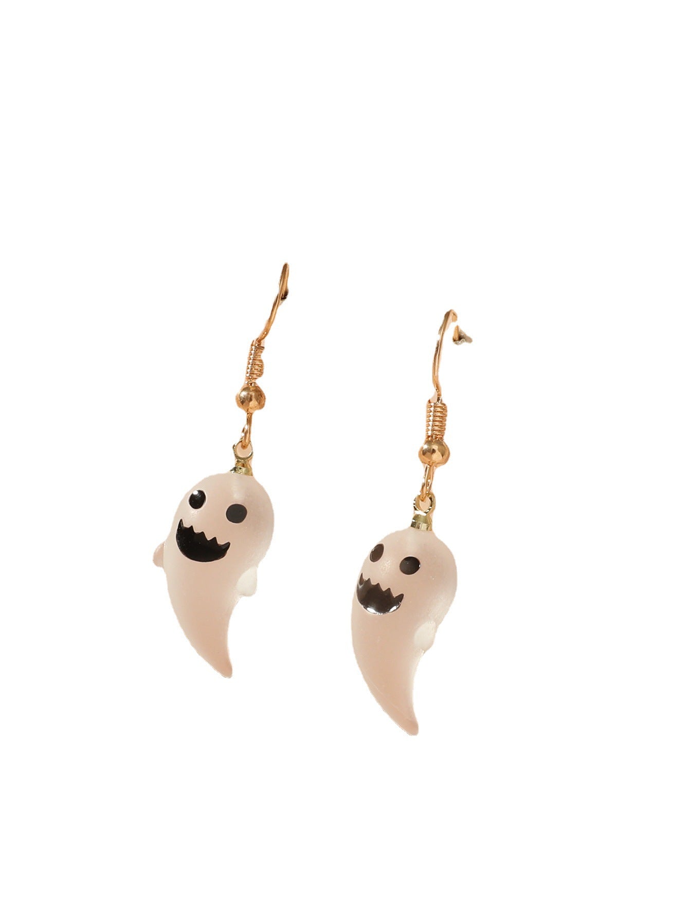 Wholesale  Halloween earrings personality cute resin ghost pendant earrings