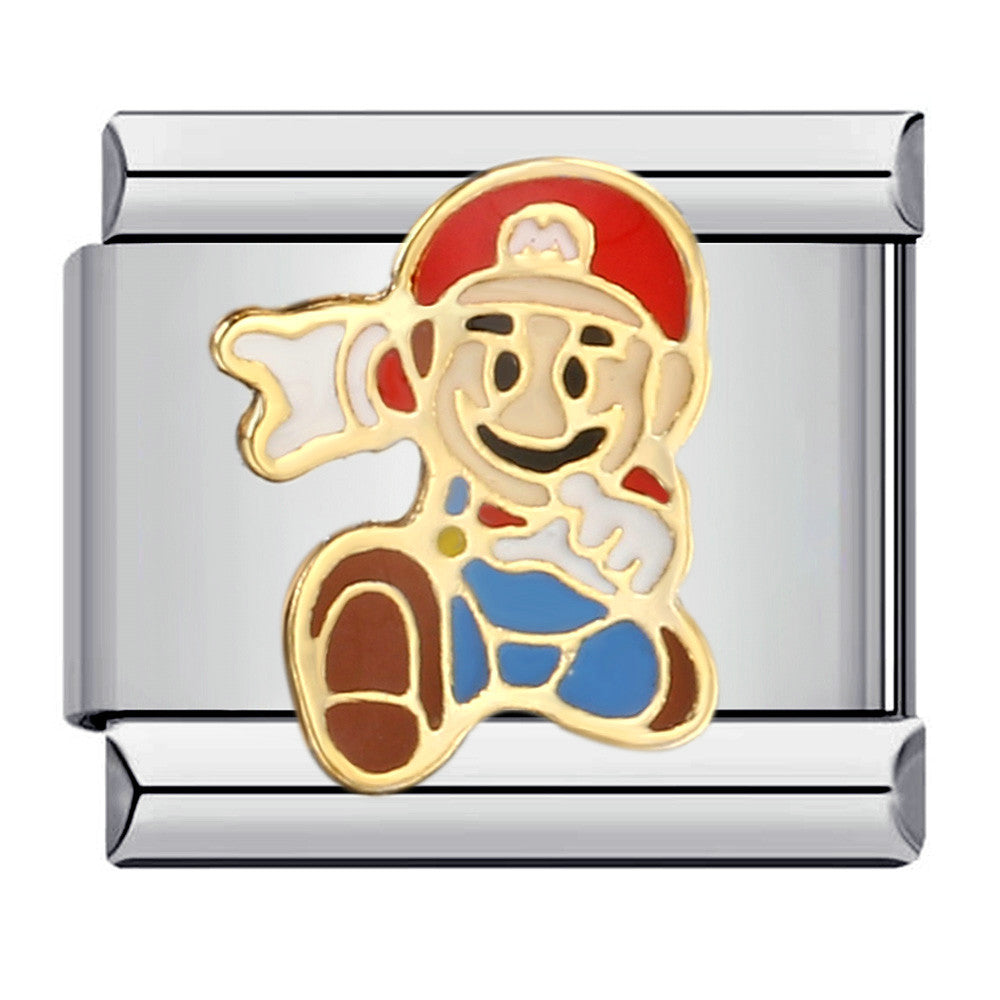 Wholesale Italian Charm Bracelet 9mm DIY Splicing Removable Classic Cartoon Character Stainless Steel Composable Bracelet