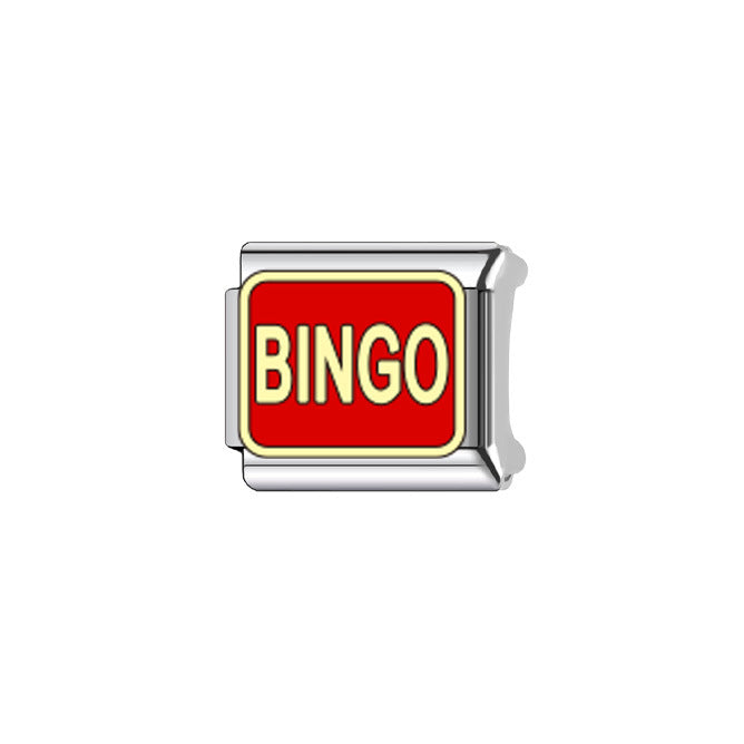 Wholesale Italian Charm Bracelet 9mm DIY Splicing Red Letter Stainless Steel Composable Bracelet